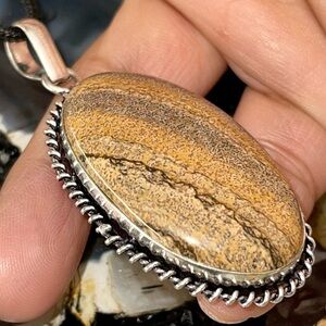 Picture Jasper Pendant 2 1/4”